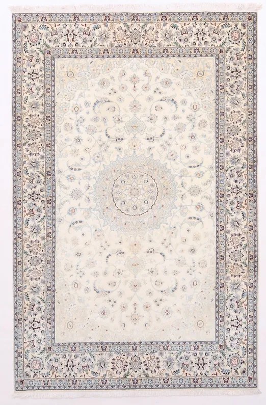 Nain Tappeto 200 x 310 Beige (Iran) Annodato A Mano