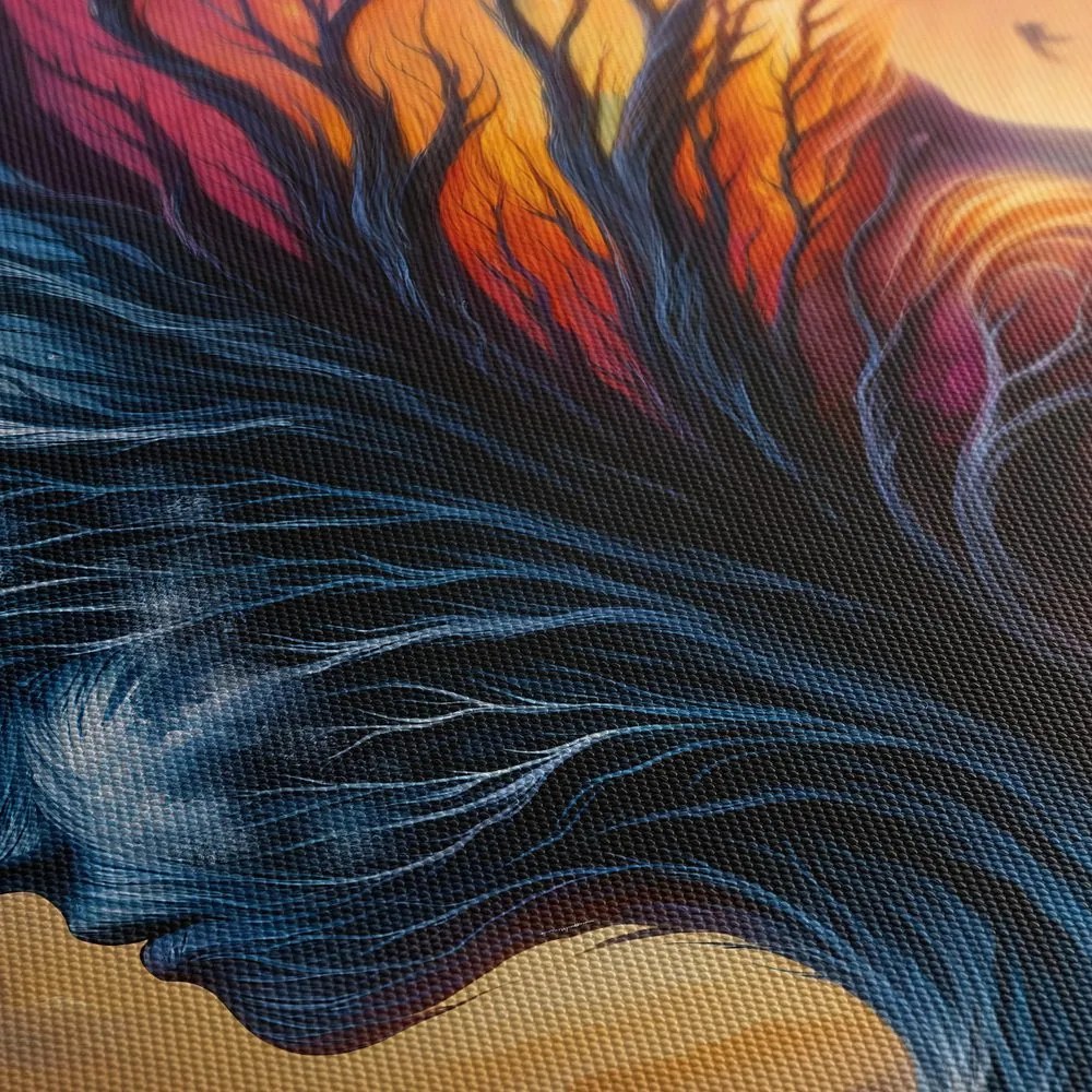 Quadro su tela – Albero della vita e volti