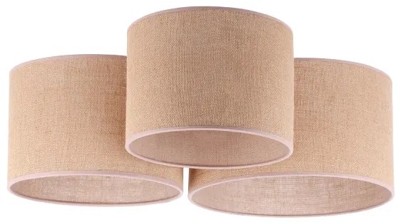 Duolla - Plafoniera ROLLER TRIO 3xE27/60W/230V beige