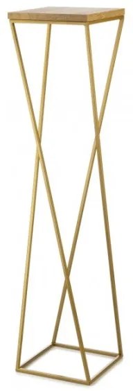 Portafiori LOFT 100x24 cm oro/marrone