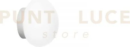 Applique a parete nives in metallo e vetro bianca con ip44 1 luce a...