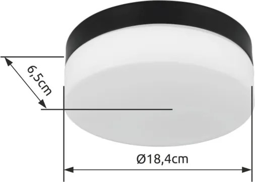 Globo 32111B - Lampada da bagno VRANOS 1xE27/60W/230V diametro 18,4 cm IP44