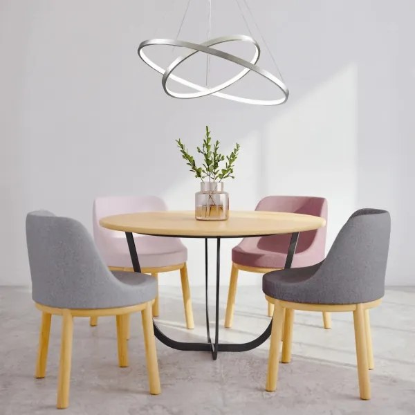 Lampadario LED a sospensione con filo LEA LED/35W/230V 4000K diametro 60 cm cromo