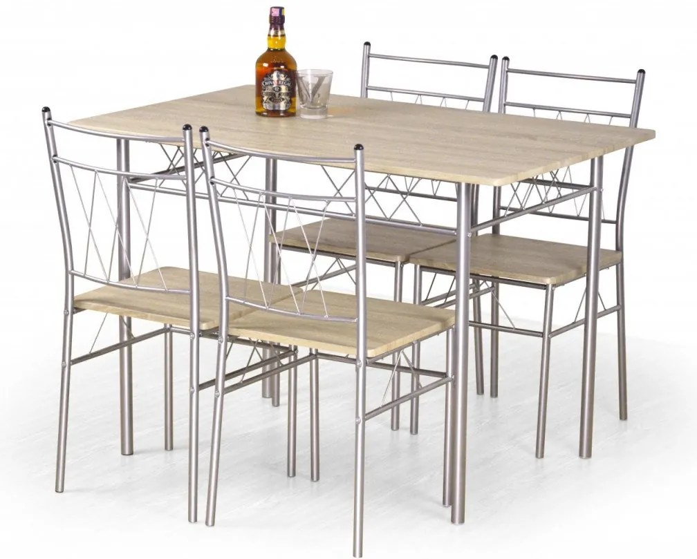 Set tavolo MDF + 4 sedie Faust