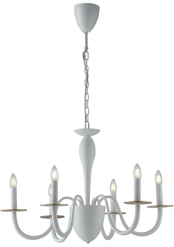 Lampadario Armstrong  Elegance Colore Bianco 40W