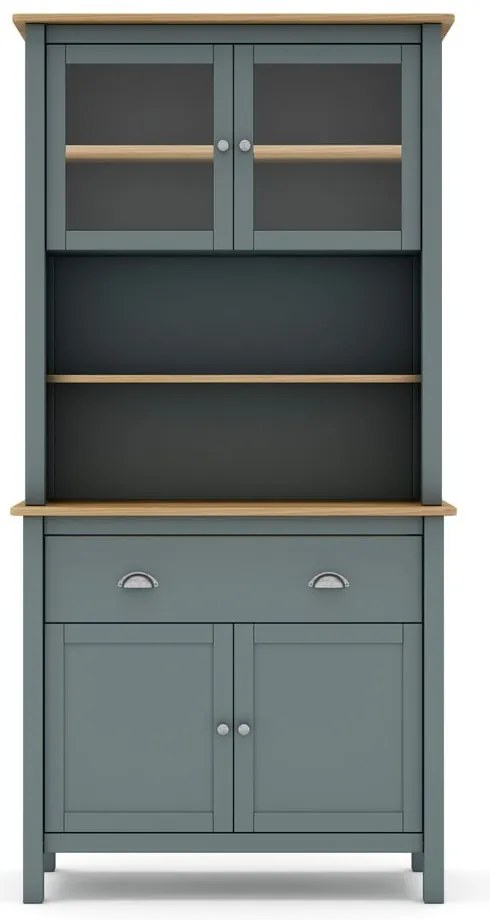 Credenza verde polveroso in pino massiccio 90x180,5x40 cm Misti – Marckeric