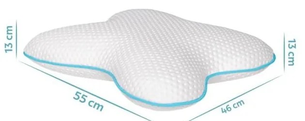 Cuscino anatomico con imbottitura in memory foam 46x55 cm – Mila Home