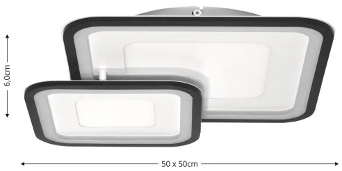 Brilagi - Plafoniera dimmerabile TANDORA LED/49W/230V 3000-6000K + telecomando