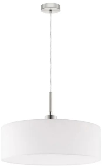 Eglo - Lampadario LED a sospensione con filo TUNJA 1xE27/60W/230V bianco