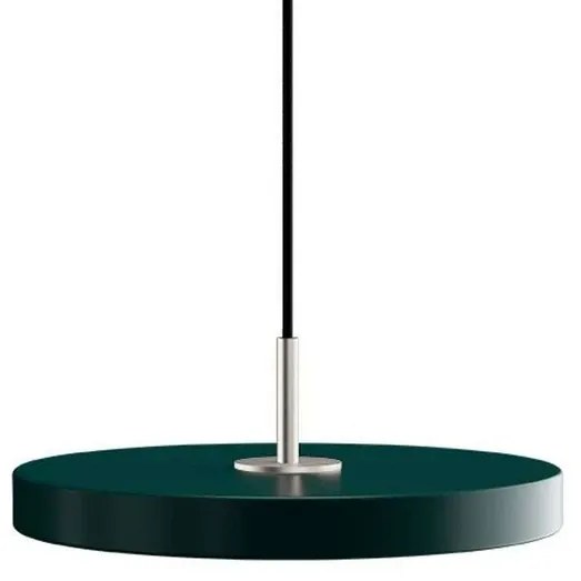 Asteria Mini Lampada a Sospensione Forest Green/Top Acciaio - UMAGE