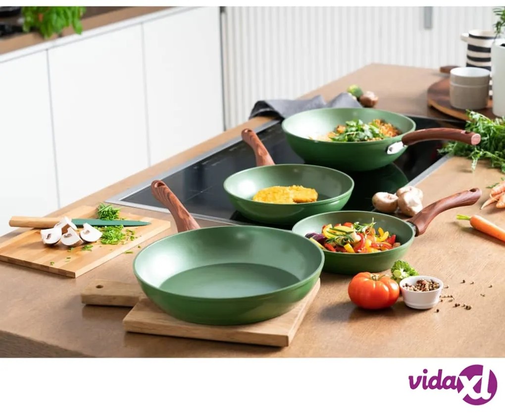 Just Vegan Padella ECO CeraVegan 28 cm Alluminio Verde