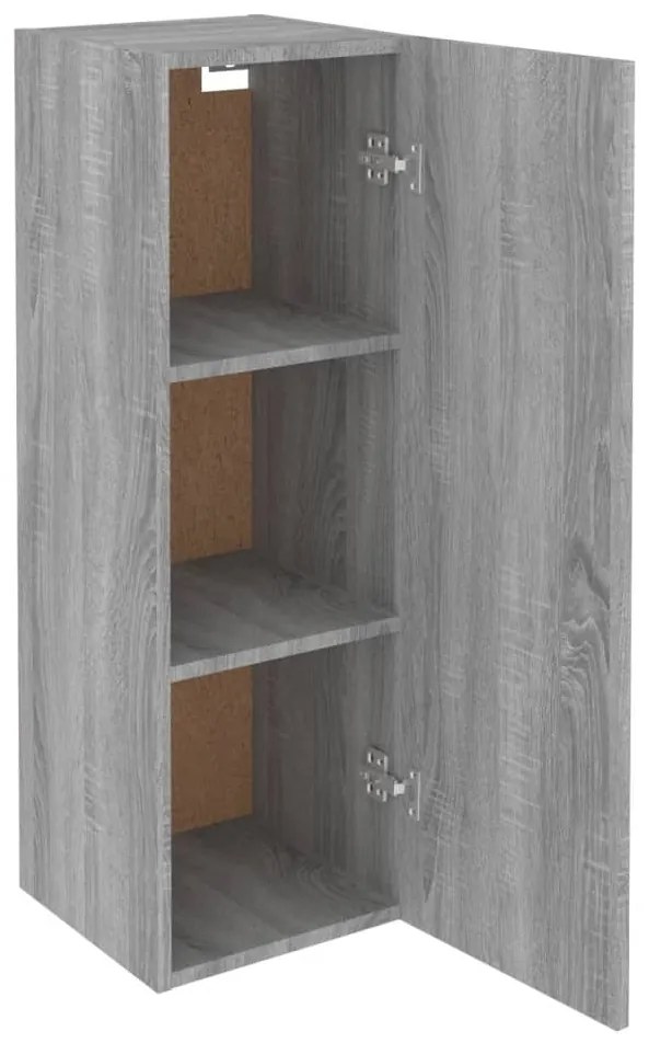 Mobile tv grigio sonoma 30,5x30x90 cm in legno multistrato