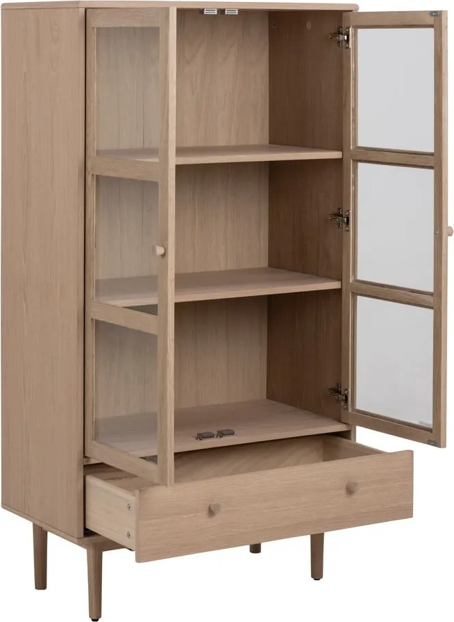 Vetrina in rovere 80x145 cm Aston - Actona