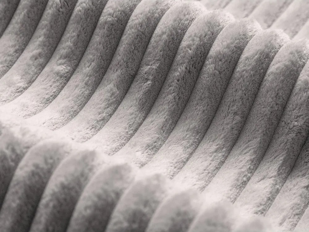 Letto matrimoniale imbottito grigio chiaro con contenitore con rete inclusa 180x200 cm Martina – Micadoni