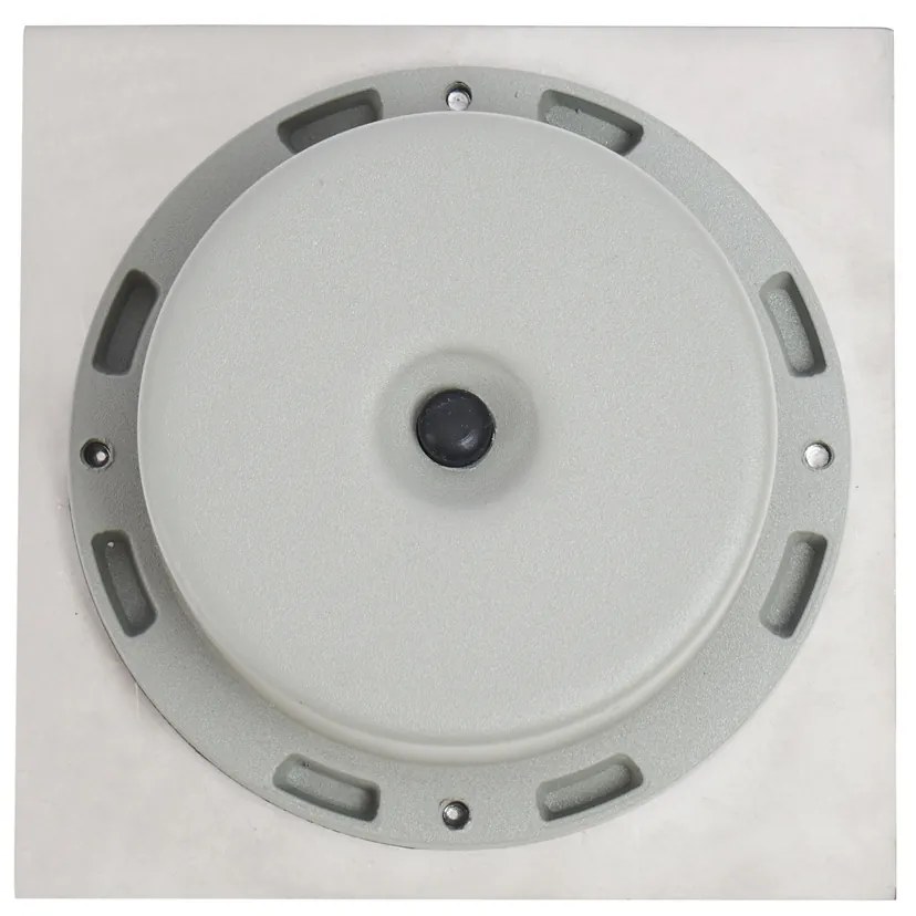 Set di 6 faretti da terra quadrati in alluminio con LED IP65 solari - Terry