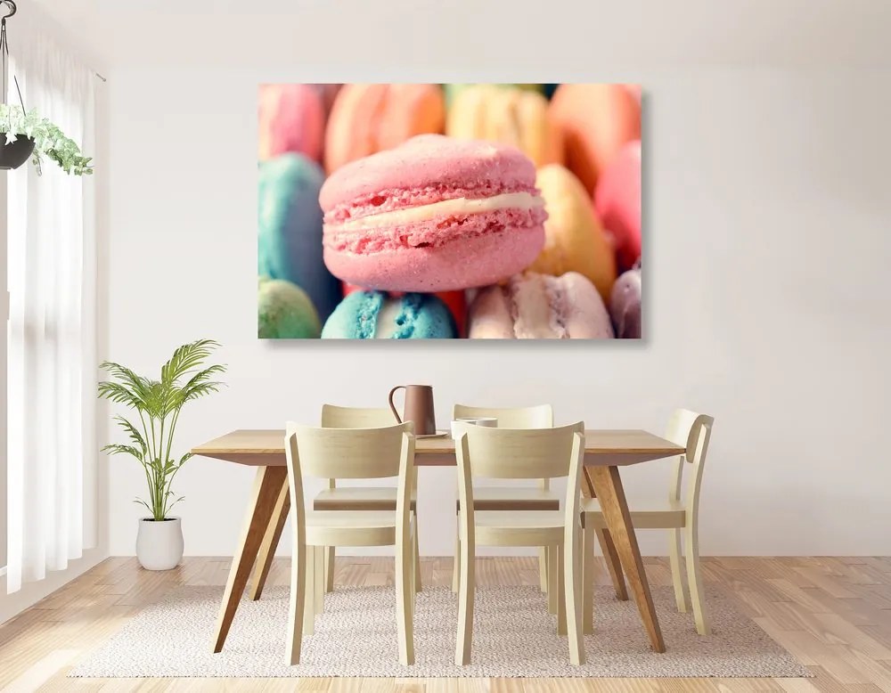 Quadro su tela – Macaron colorati