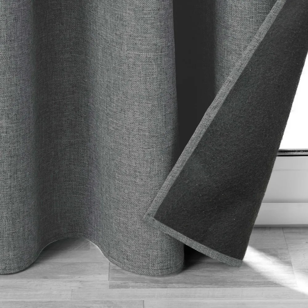 Tenda fonoassorbente antracite 140x260 cm Jupiter - douceur d'intérieur