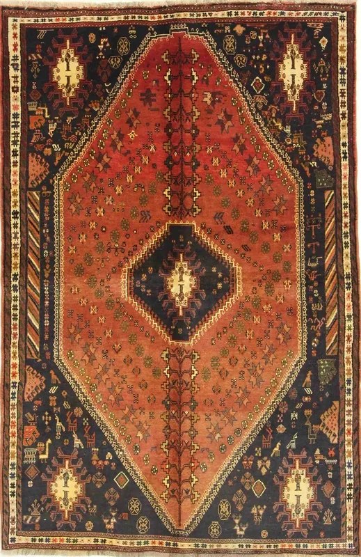 Gashghai Tappeto persiano 160x250 Rosso (Iran) Annodato A Mano