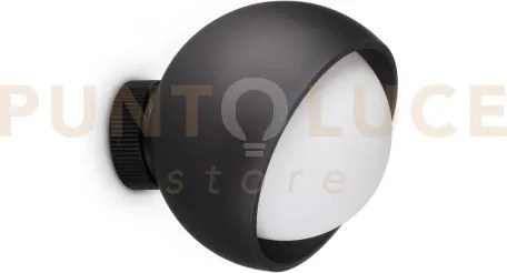 Bloom applique a parete 1 luce attacco e27 lampadina inclusa nero