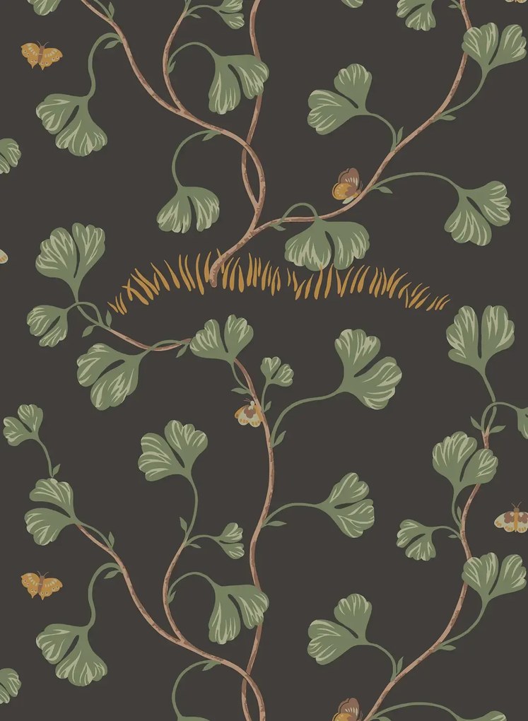 Sandberg Carta da parati Ebba - Charcoal