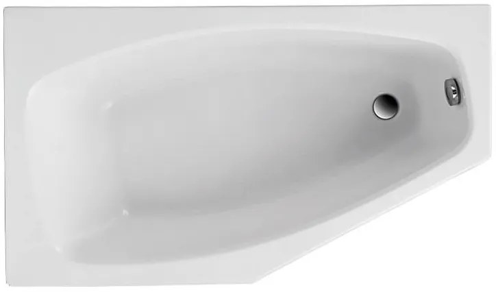 Polimat Marika vasca da bagno angolare 140x80 cm sinistra bianco 00682