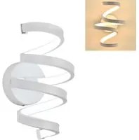 APPLIQUE LAMPADA INTERNO MODERNA PARETE MURO SPIRALE 18W LUCE CALDA ST-001