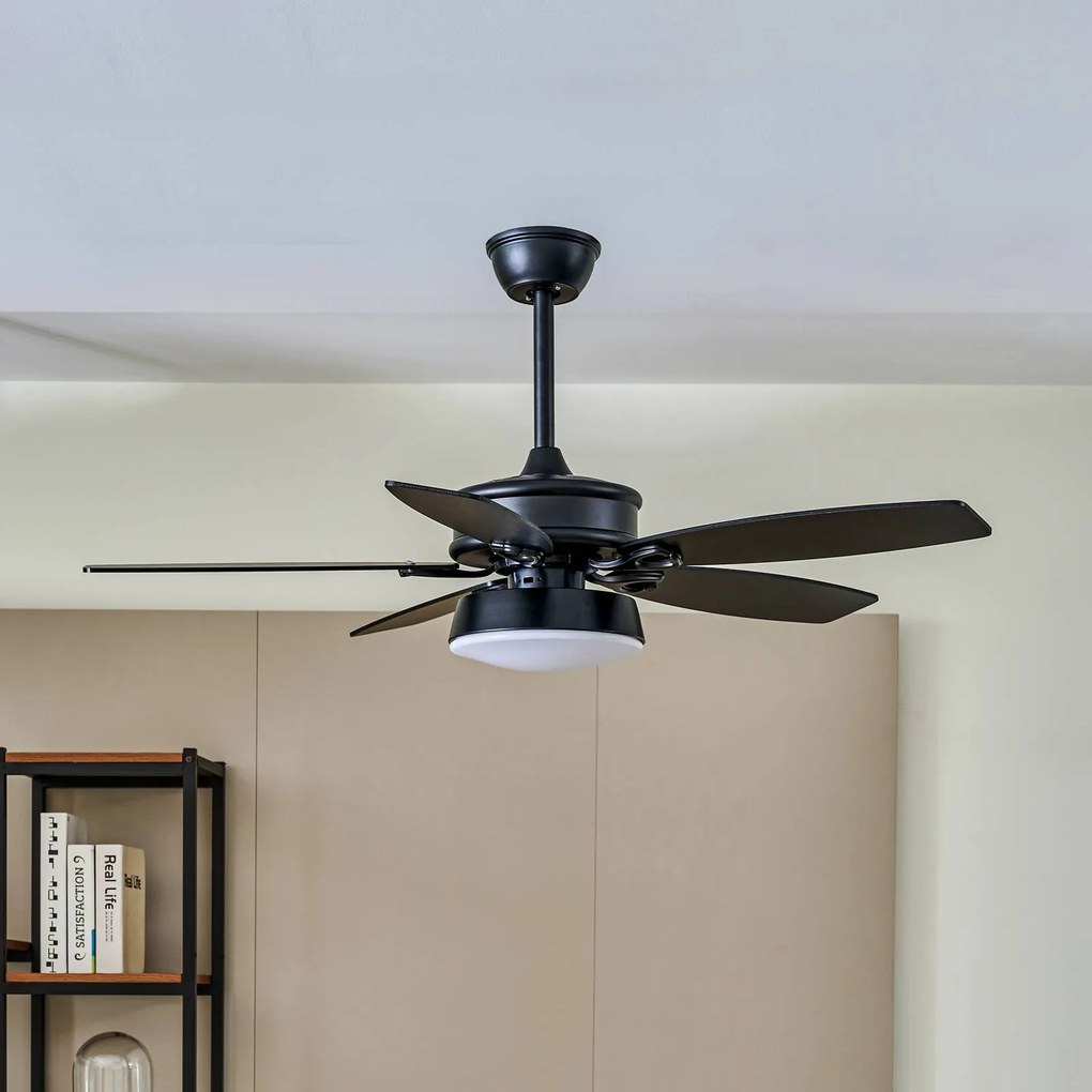 Starluna Kuvio ventilatore LED a pale, CCT, nero