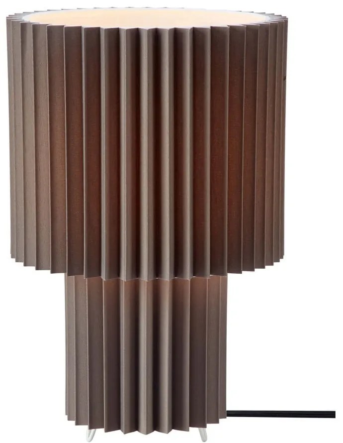 Lampada da tavolo grigia con paralume in tessuto (altezza totale 32 cm) Catis – Markslöjd