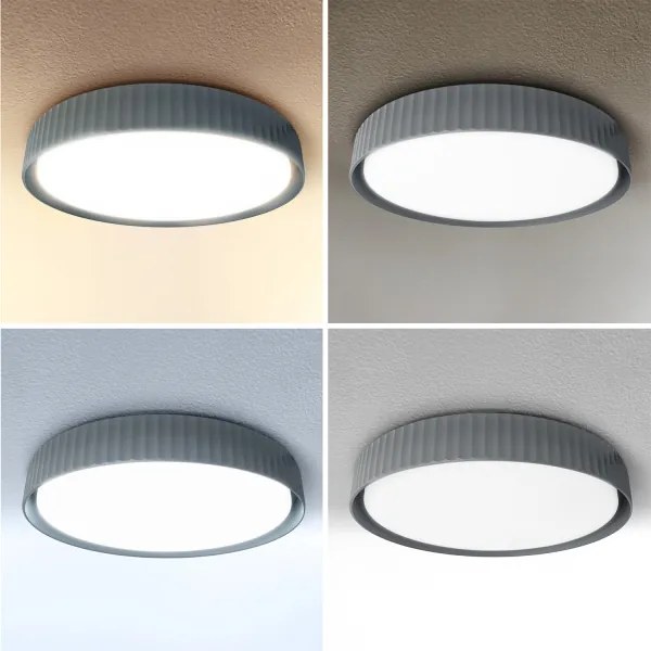 Brilagi - Plafoniera LED dimmerabile LUCIA LED/48W/230V Ø 41 cm grigio + telecomando