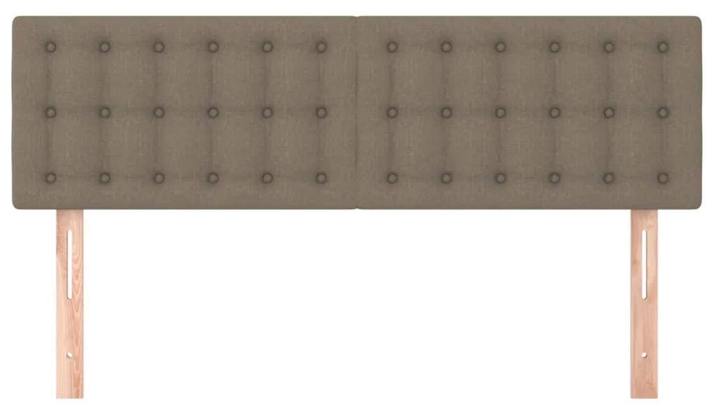 Testiere 2 pz tortora 72x5x78/88 cm in tessuto