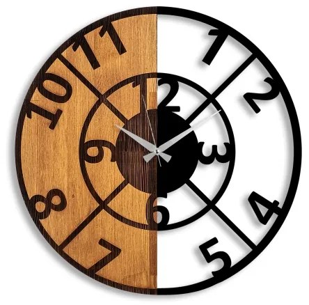Orologio da parete diametro 56 cm 1xAA legno/metallo
