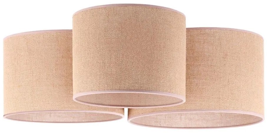 Duolla - Plafoniera ROLLER TRIO 3xE27/60W/230V beige