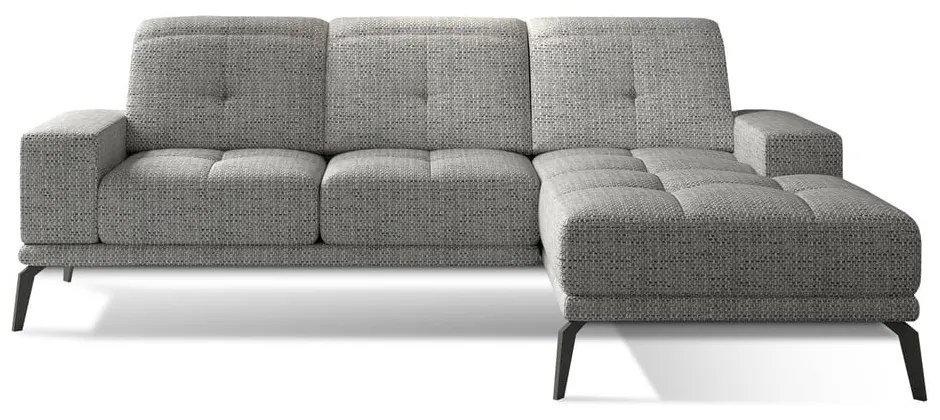 Divano angolare grigio (con penisola a destra/con chaise lounge) Torrense – ELTAP