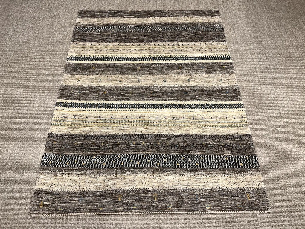 Loribaft Tappeto 200x150 Beige (Iran) Annodato A Mano
