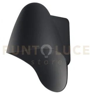 Applique huracan antracite 1 luce attacco gu10 ip54 10,4x12x17,5cm