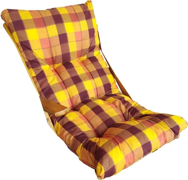 Cuscino imbottito per poltrona relax sdraio o dondolo - Giallo