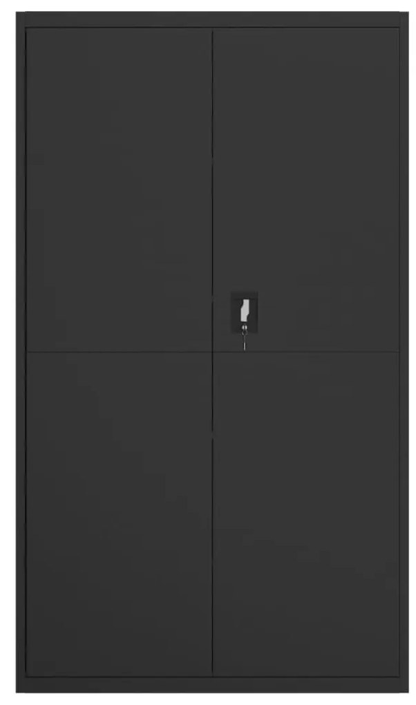 Armadio classificatore nero 105x40x180 cm in acciaio