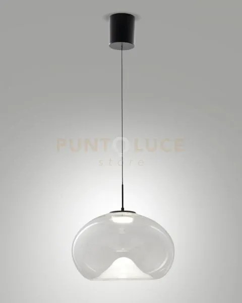 Brena lampadario a sospensione saliscendi trasparente a led cct 270...