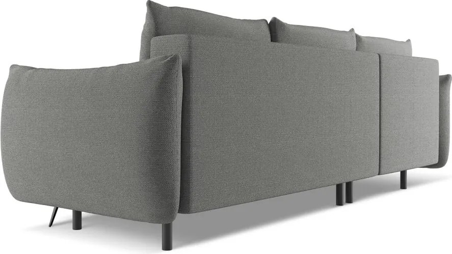 Divano angolare grigio chiaro (con penisola a sinistra) Malie – Makamii