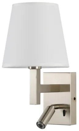 Brilagi - Applique a LED DEYA 1xE14/40W/230V + LED/3W bianco/cromo opaco