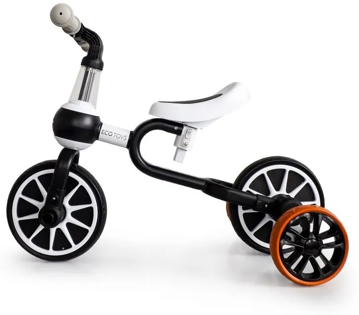 Bicicletta per bambini nera Ecotoys 4in1