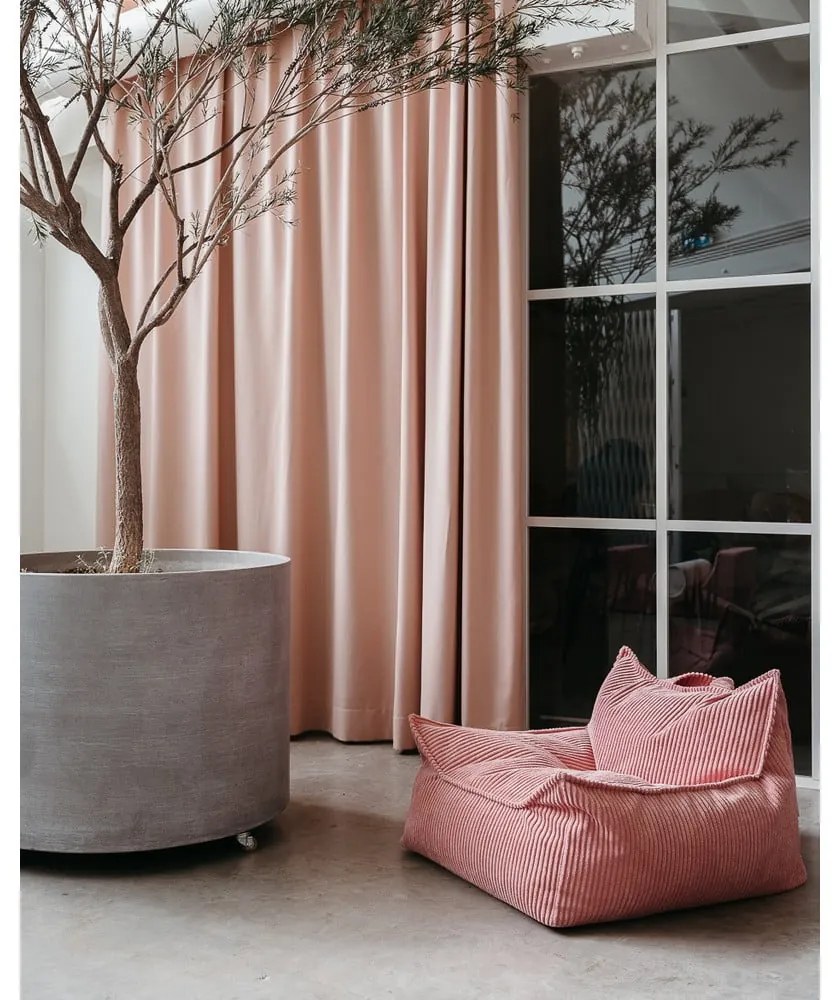 Pouf a sacco per bambini rosa con rivestimento in velluto a coste Chair – Wigiwama