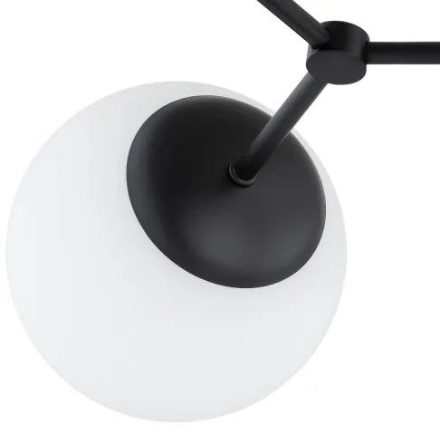 Lampadario a sospensione con supporto rigido FOTON 4xE14/10W/230V nero