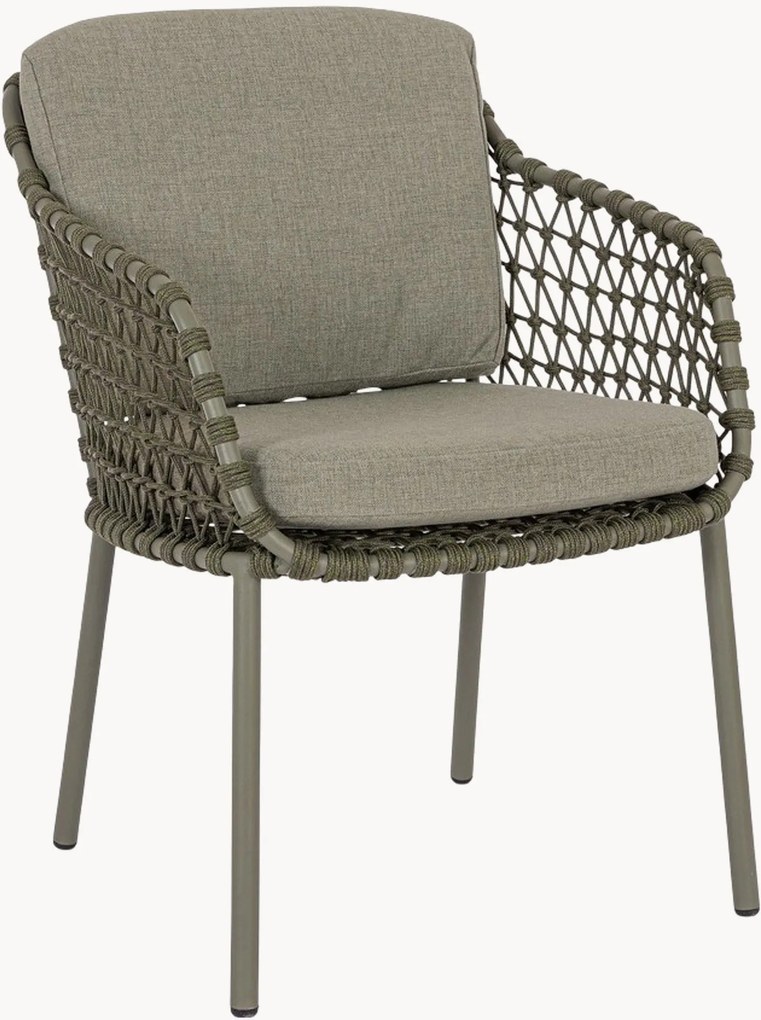 Set di 4 sedie da giardino con braccioli Ivissa