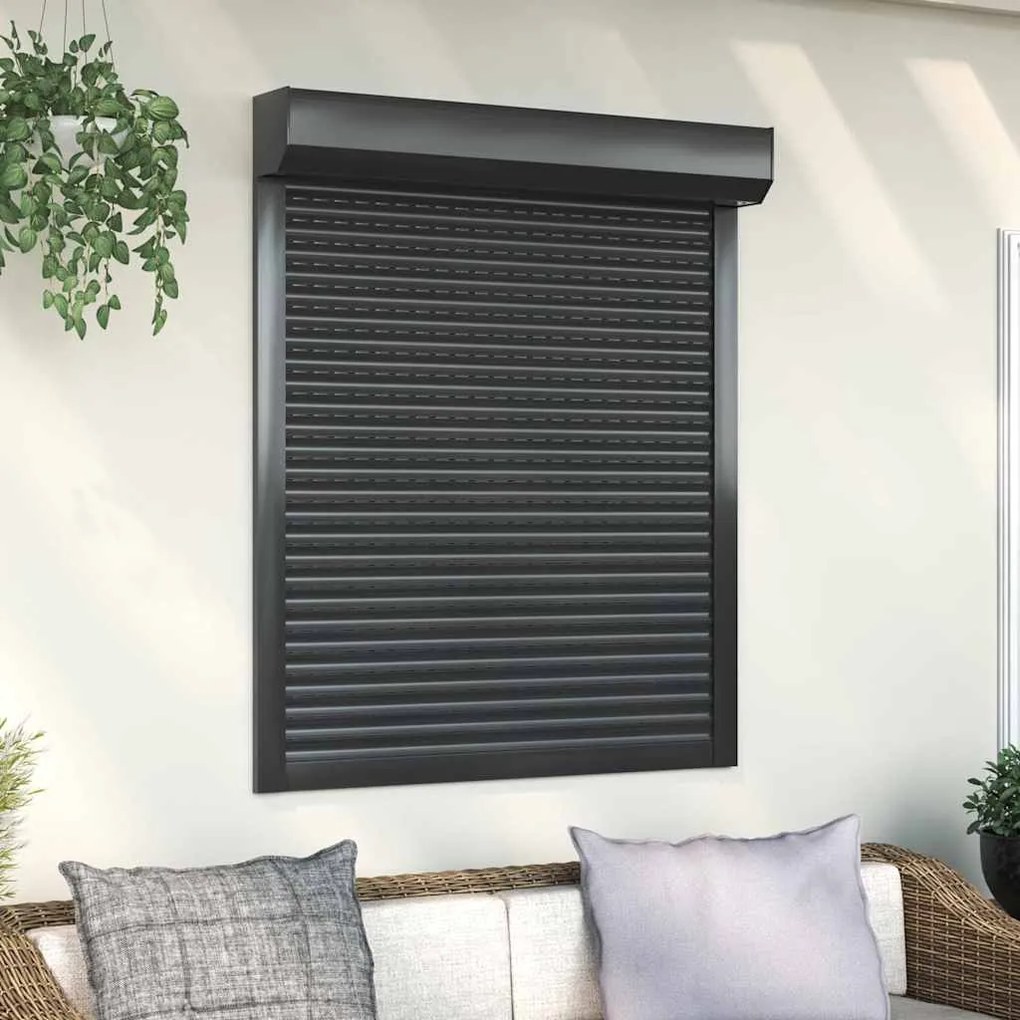 Tapparella Avvolgibile İn Alluminio 100x130 Cm Antracite /