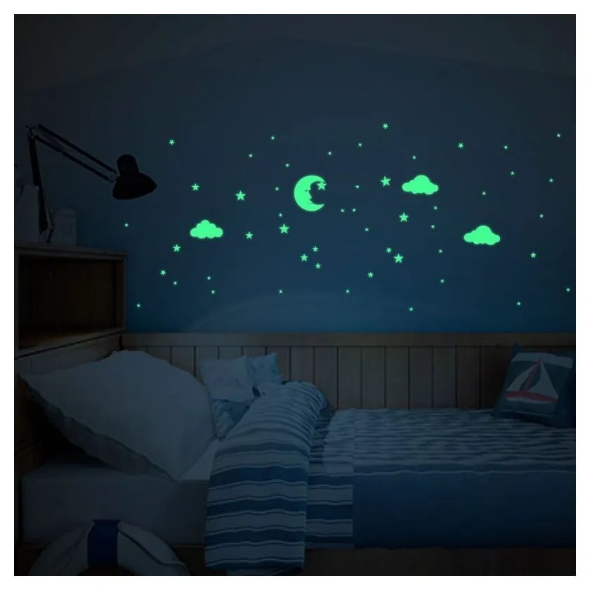 Adesivi murali Luna e Nuvole - Ambiance