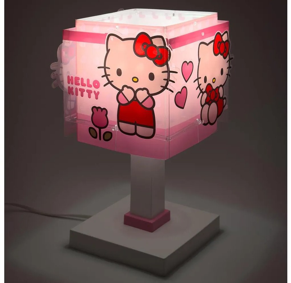 Dalber 73261 - Lampada LED per bambini HELLO KITTY 1xG4/4W/230V rosa