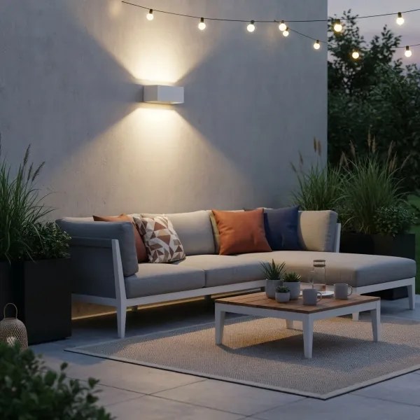 Ideal Lux - Applique a LED da esterno ATOM LED/25W/230V IP54 bianco