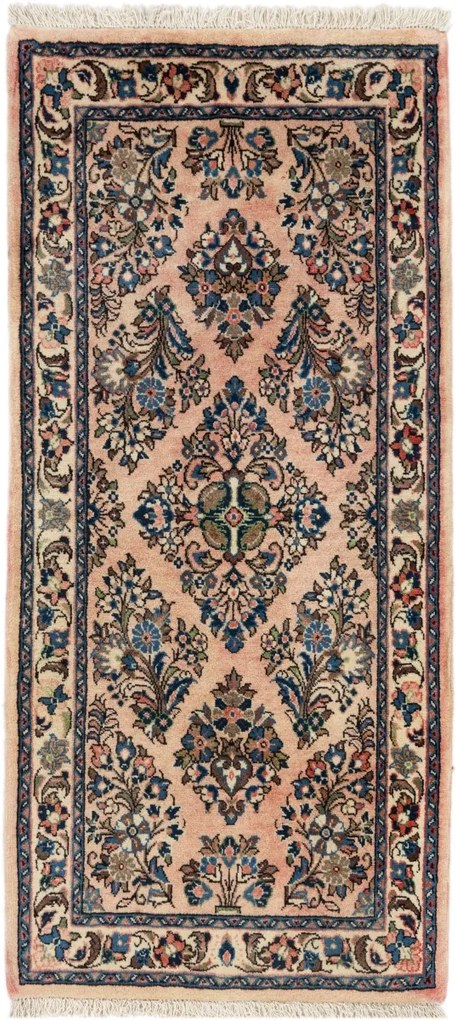 Sarouk Tappeto 70 x 150 (Iran) Annodato A Mano