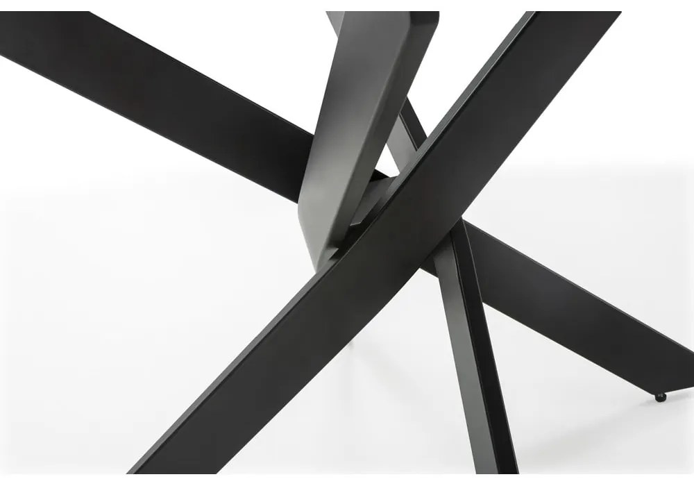 Tavolo da pranzo rotondo con piano in vetro 120x120 cm Ruth - Marckeric